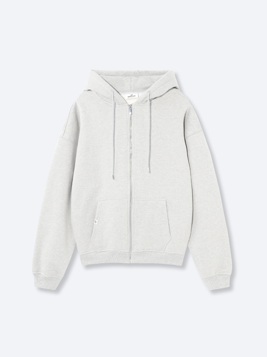 URBAN LUXE ZIP - UP HOODIE - HEATHER GREY