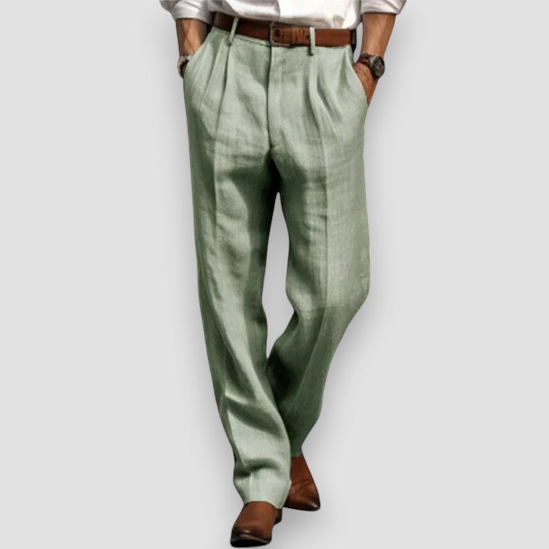 Matteo™ | Classic Linen Trousers