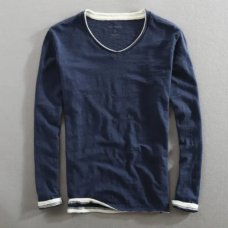 Lucien™ | Long-Sleeved Cotton Shirt