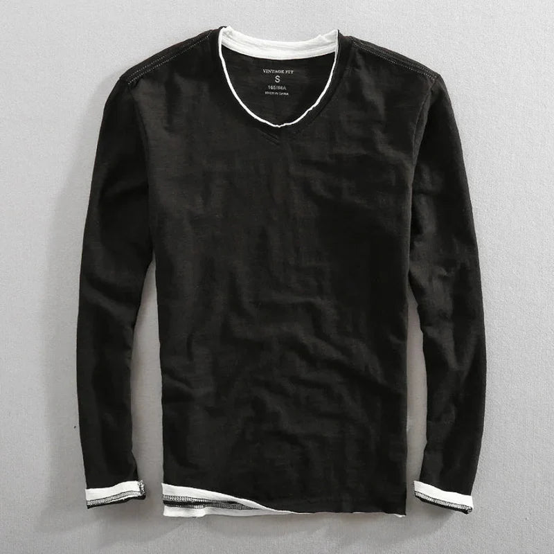 Lucien™ | Long-Sleeved Cotton Shirt