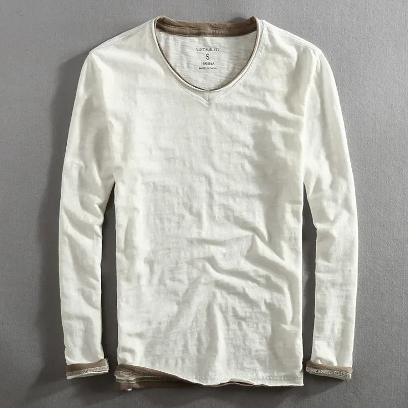 Lucien™ | Long-Sleeved Cotton Shirt