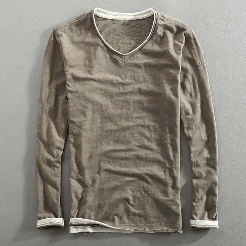 Lucien™ | Long-Sleeved Cotton Shirt